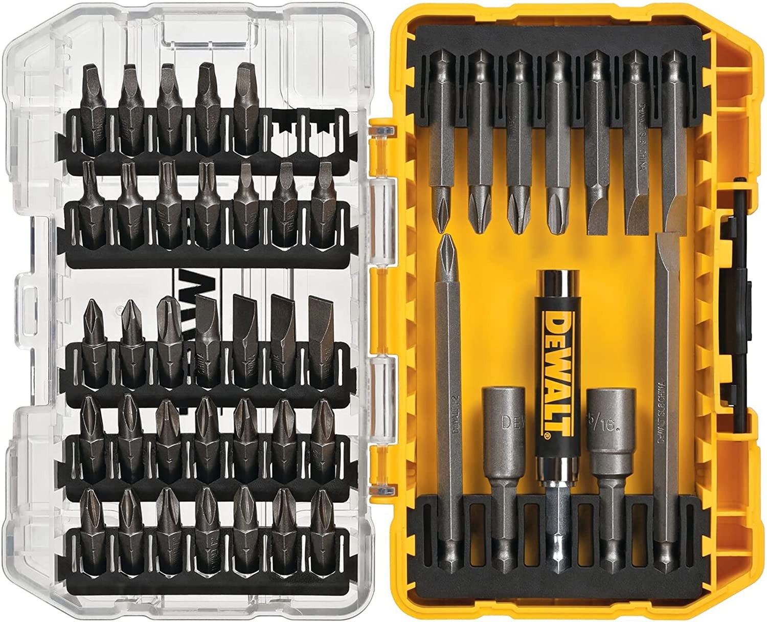 DEWALT Screwdriver Bit Set with Tough Case, 45-Piece (DW2166)